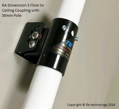 RA Dimension five VESA Mount 600x400 Single Pole. Flr to Ceiling